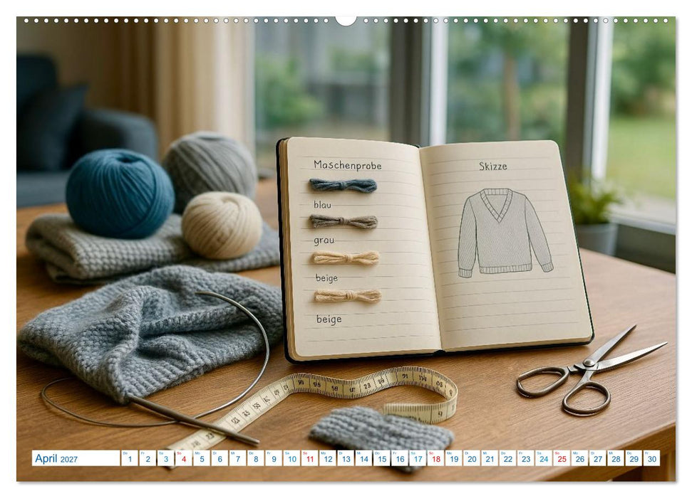 Stricken und Wolle (CALVENDO Wandkalender 2027)