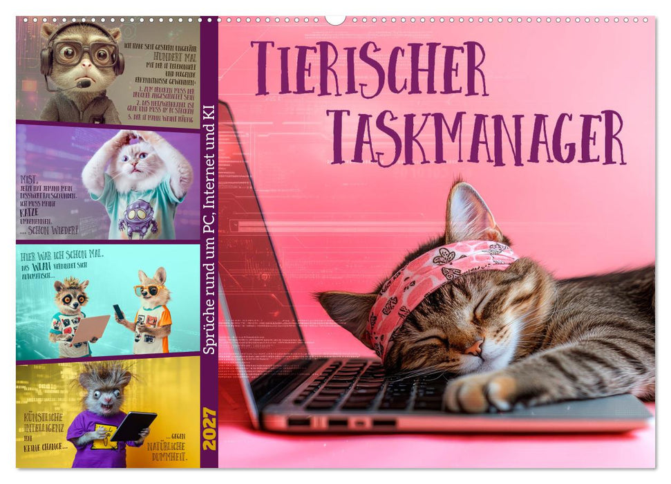 Tierischer Taskmanager (CALVENDO Wandkalender 2027)