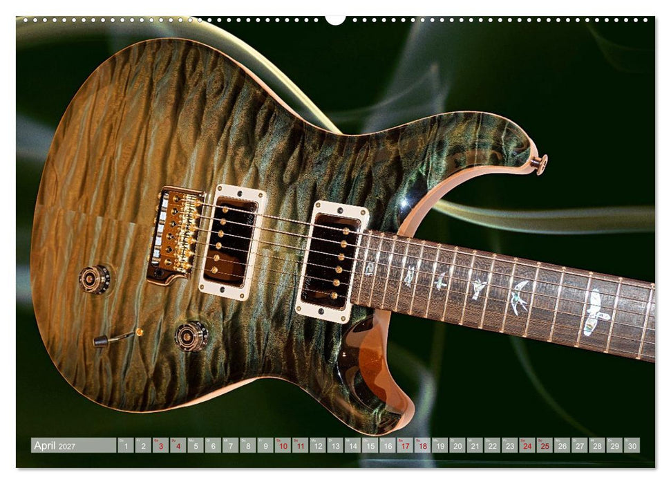 Traumgitarren - the Sound of Rock (CALVENDO Wandkalender 2027)
