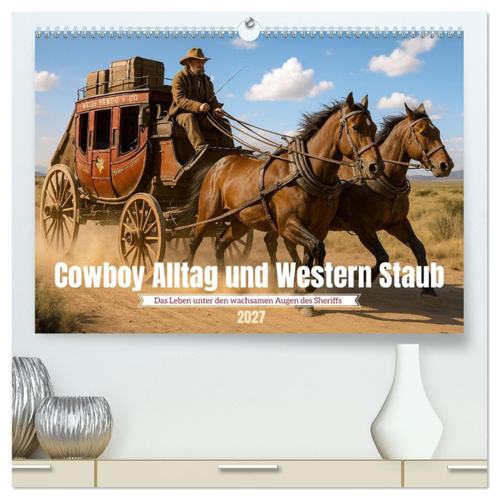 Cowboy Alltag und Western Staub (CALVENDO Premium Wandkalender 2027)