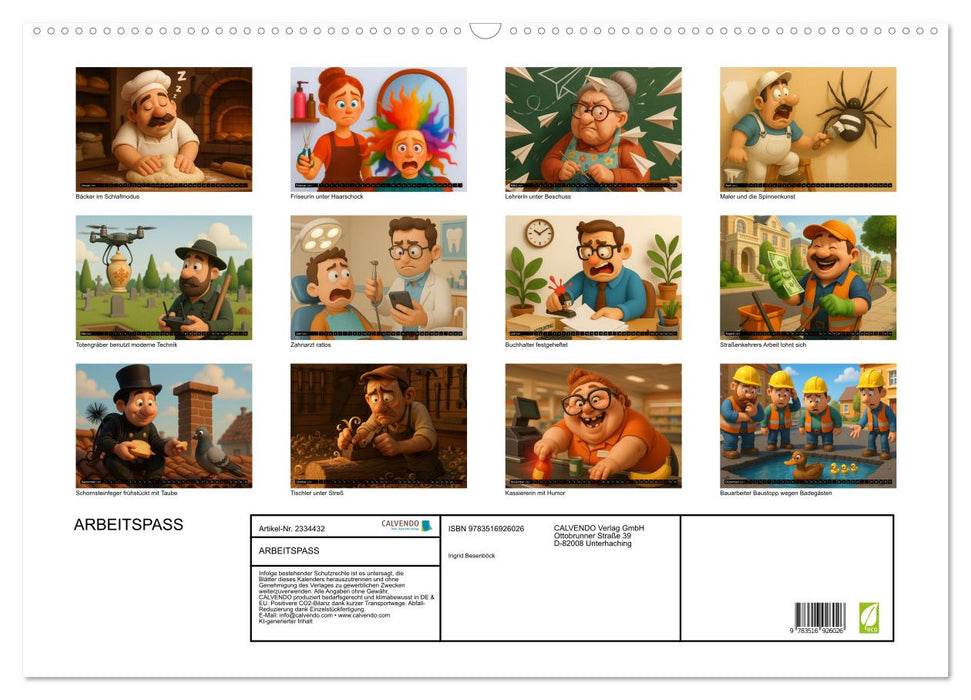 ARBEITSPASS (CALVENDO Wandkalender 2027)