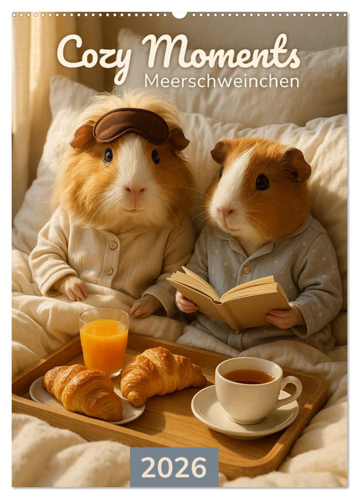 Cozy Moments - Meerschweinchen Kalender (CALVENDO Wandkalender 2027)