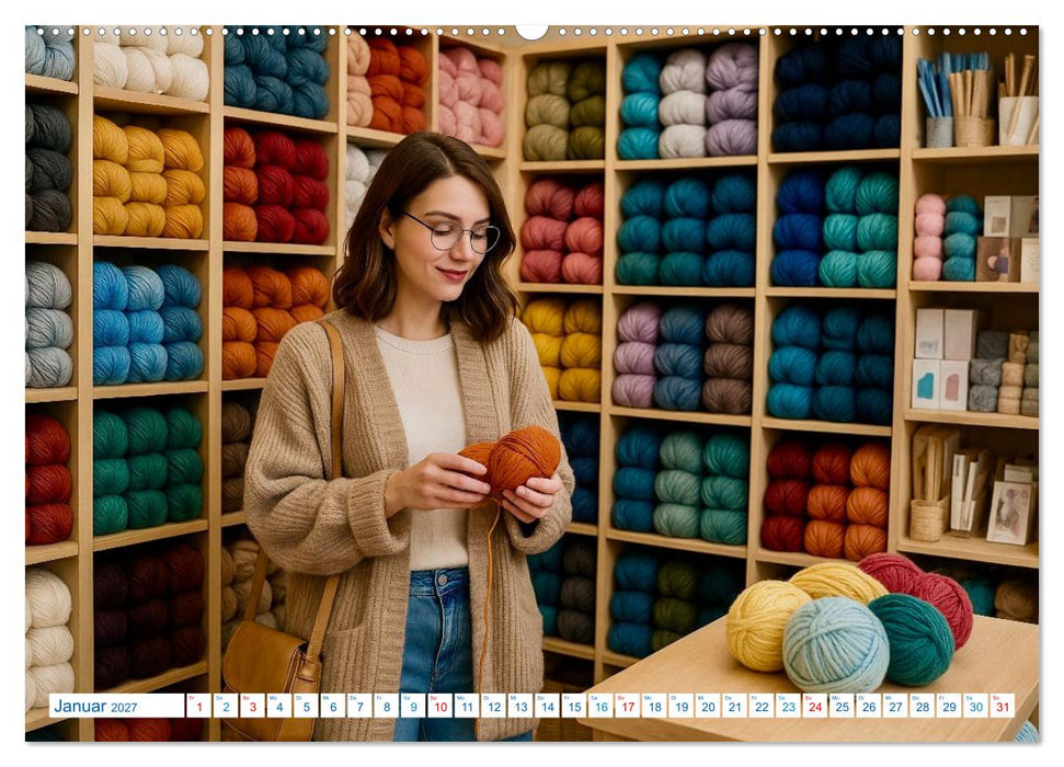 Stricken und Wolle (CALVENDO Premium Wandkalender 2027)