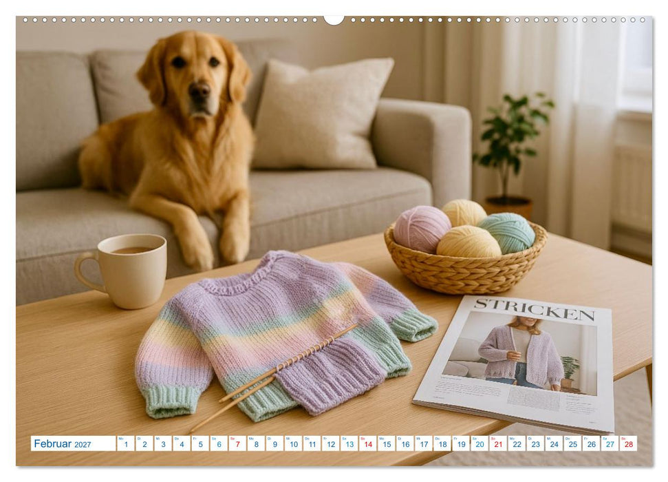 Stricken und Wolle (CALVENDO Premium Wandkalender 2027)