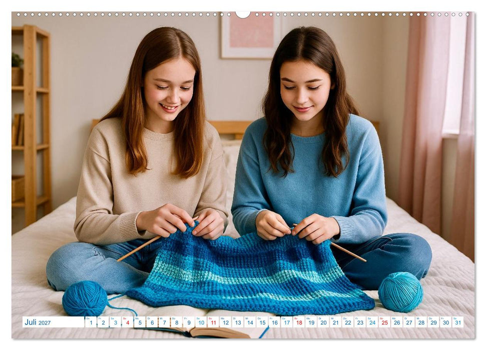 Stricken und Wolle (CALVENDO Premium Wandkalender 2027)