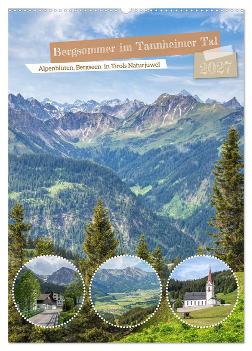 Bergsommer im Tannheimer Tal (CALVENDO Wandkalender 2027)