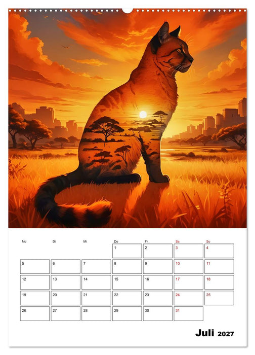 Majestätische Könige der Wildnis (CALVENDO Premium Wandkalender 2027)