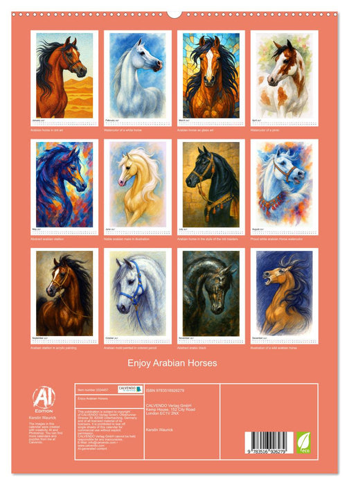 Enjoy Arabian Horses (CALVENDO Premium-Calendar 2027)