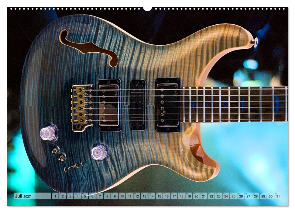 Traumgitarren - the Sound of Rock (CALVENDO Premium Wandkalender 2027)