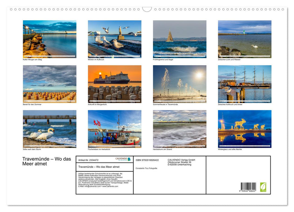 Travemünde – Wo das Meer atmet (CALVENDO Wandkalender 2027)