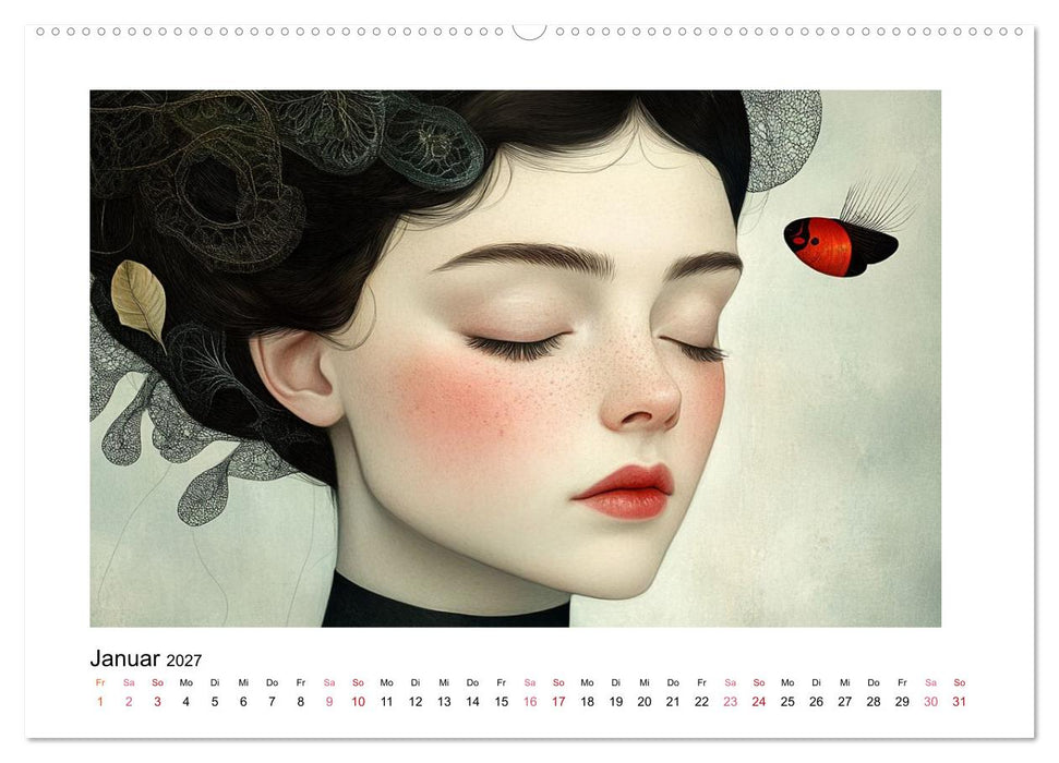 Wo Gesichter träumen und Gedanken sichtbar werden (CALVENDO Wandkalender 2027)