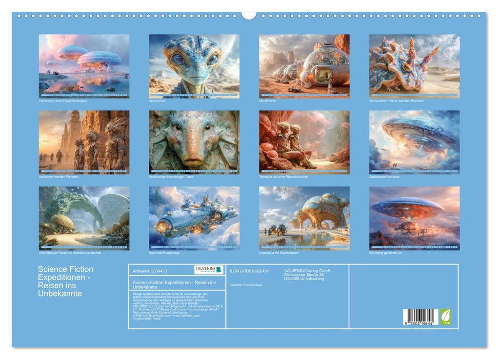 Science Fiction Expeditionen - Reisen ins Unbekannte (CALVENDO Wandkalender 2027)