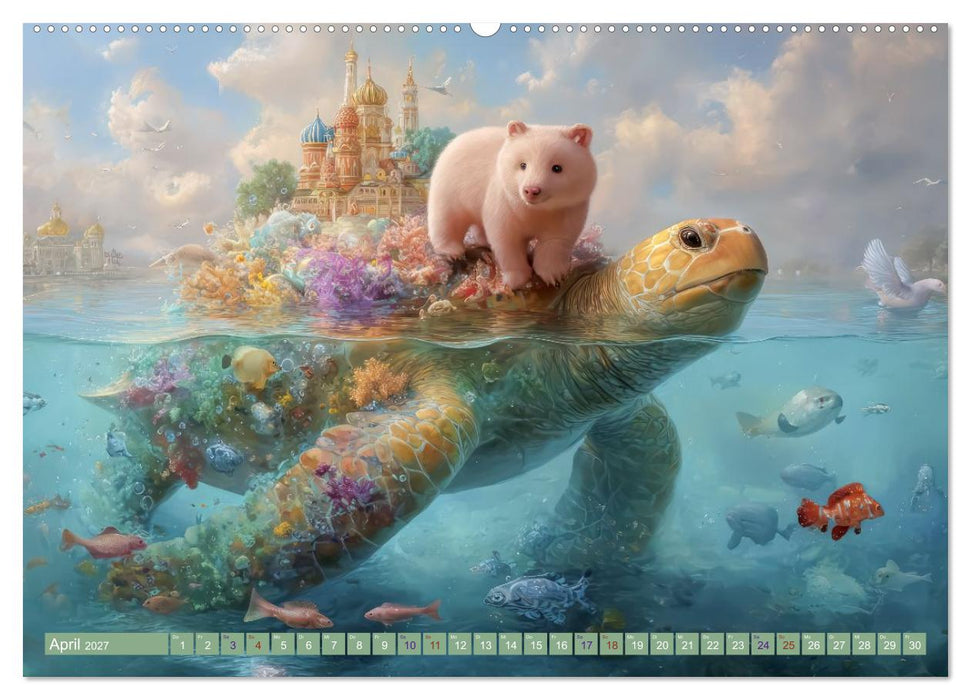 Humorvolle Tieranhäufungen - Voller Fantasie (CALVENDO Wandkalender 2027)