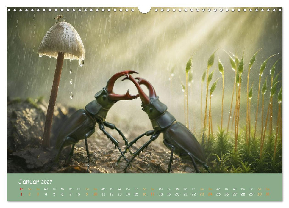 In feuchter Mission - Mistwetter Geschichten (CALVENDO Wandkalender 2027)
