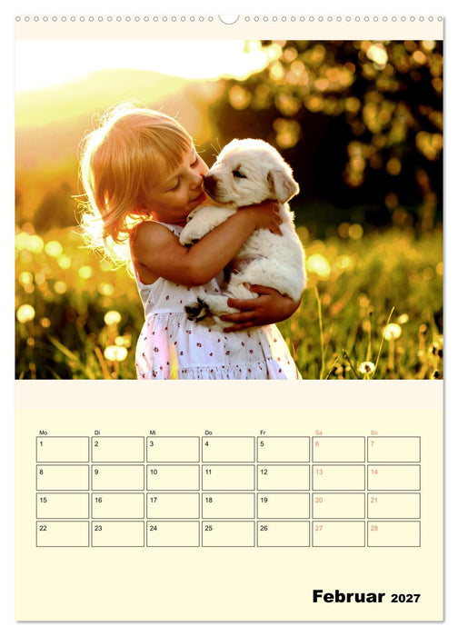 Der Familienkalender - Mit Hund durchs Jahr (CALVENDO Wandkalender 2027)