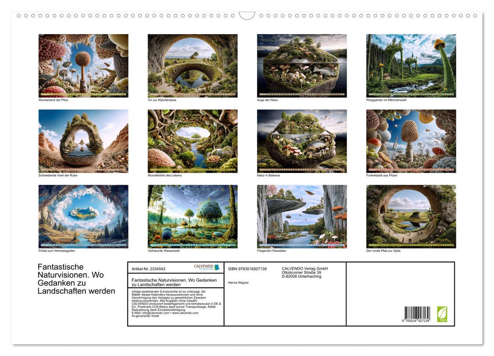 Fantastische Naturvisionen. Wo Gedanken zu Landschaften werden (CALVENDO Wandkalender 2027)