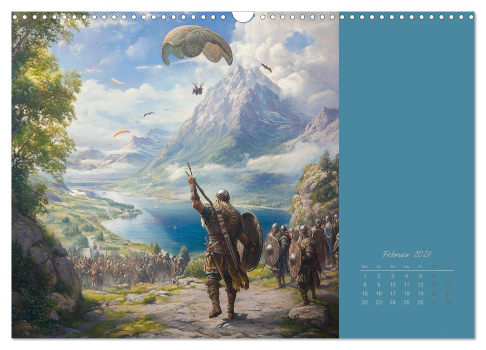 Mit KI durch die Epochen und Lüfte (CALVENDO Wandkalender 2027)