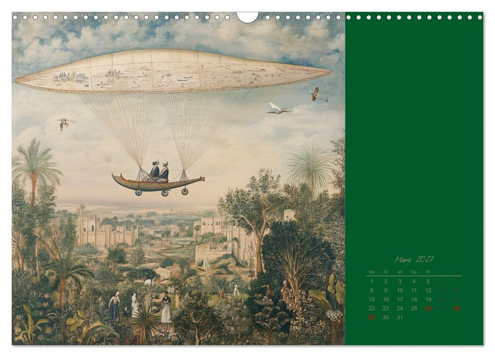 Mit KI durch die Epochen und Lüfte (CALVENDO Wandkalender 2027)
