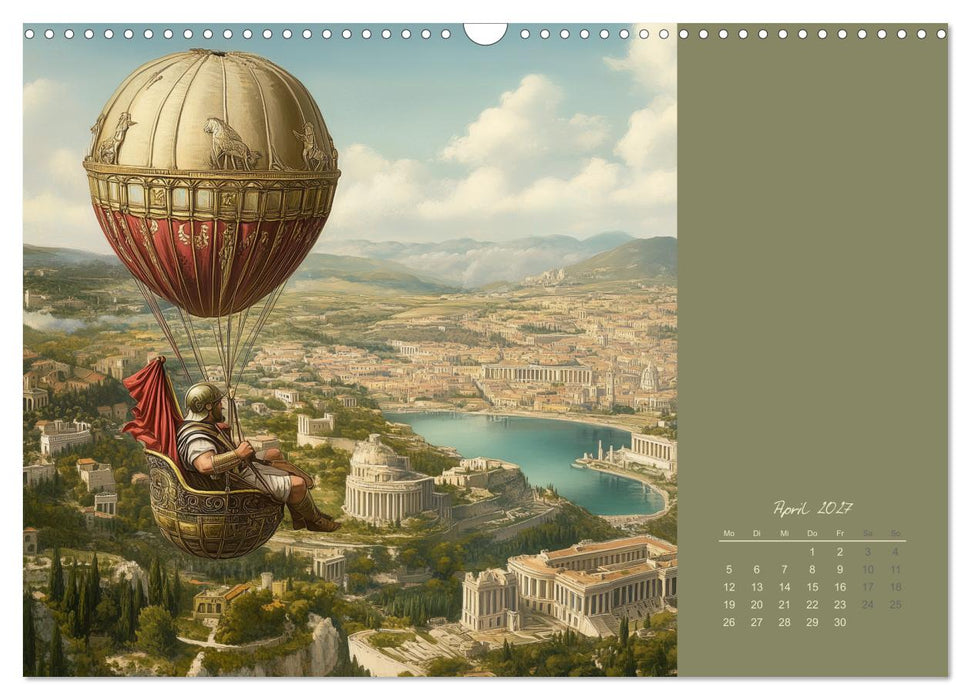 Mit KI durch die Epochen und Lüfte (CALVENDO Wandkalender 2027)