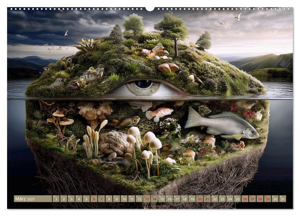Fantastische Naturvisionen. Wo Gedanken zu Landschaften werden (CALVENDO Premium Wandkalender 2027)
