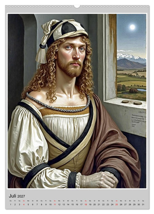 Porträts nach Gemälden berühmter Renaissancekünstler (CALVENDO Premium Wandkalender 2027)