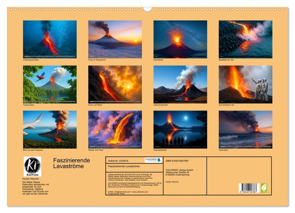 Faszinierende Lavaströme (CALVENDO Wandkalender 2027)