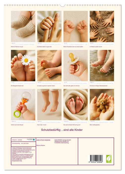Schutzbedürftig...sind alle Kinder (CALVENDO Premium Wandkalender 2027)