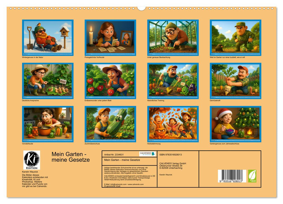 Mein Garten - meine Gesetze (CALVENDO Premium Wandkalender 2027)