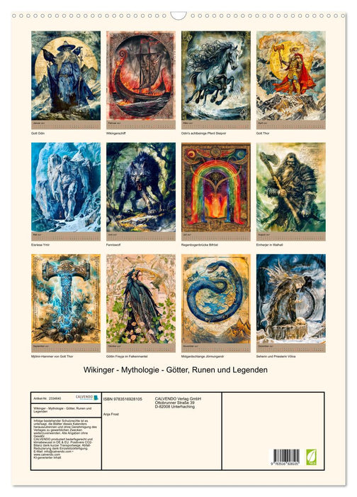 Wikinger - Mythologie - Götter, Runen und Legenden (CALVENDO Wandkalender 2027)