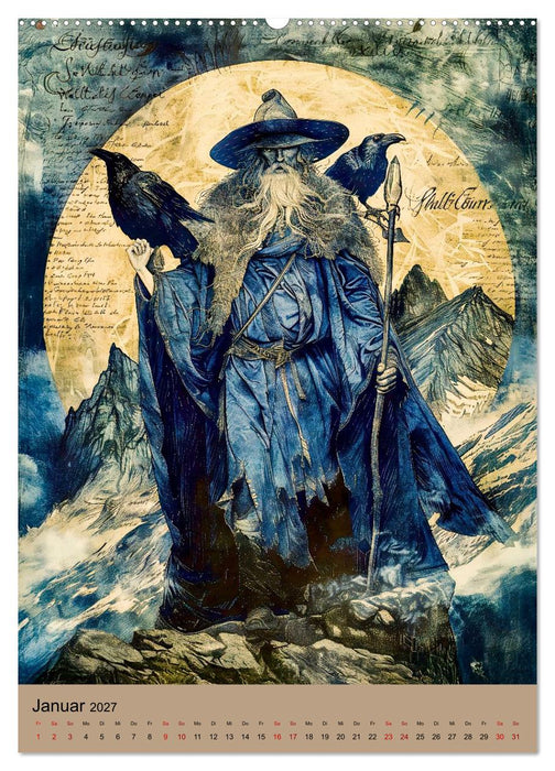 Wikinger - Mythologie - Götter, Runen und Legenden (CALVENDO Wandkalender 2027)