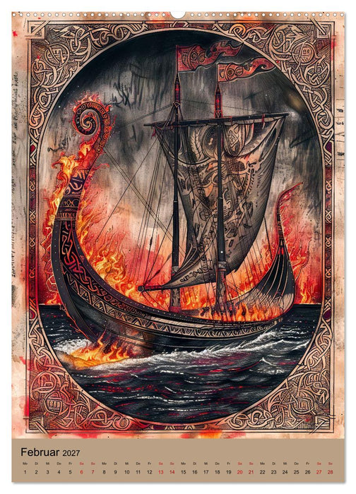 Wikinger - Mythologie - Götter, Runen und Legenden (CALVENDO Wandkalender 2027)