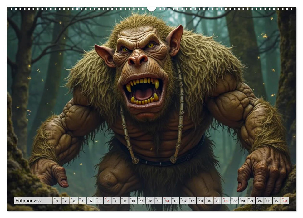 Trolle - Skandinaviens geheime Herrscher (CALVENDO Premium Wandkalender 2027)