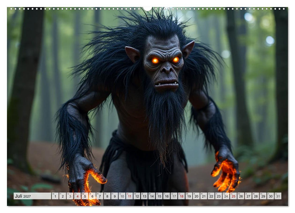 Trolle - Skandinaviens geheime Herrscher (CALVENDO Premium Wandkalender 2027)