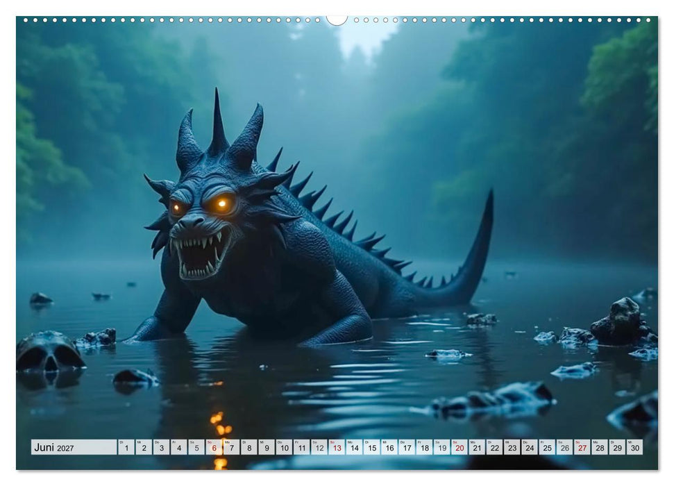 Aztekische Mythologie - Götter, Helden und Monster (CALVENDO Wandkalender 2027)