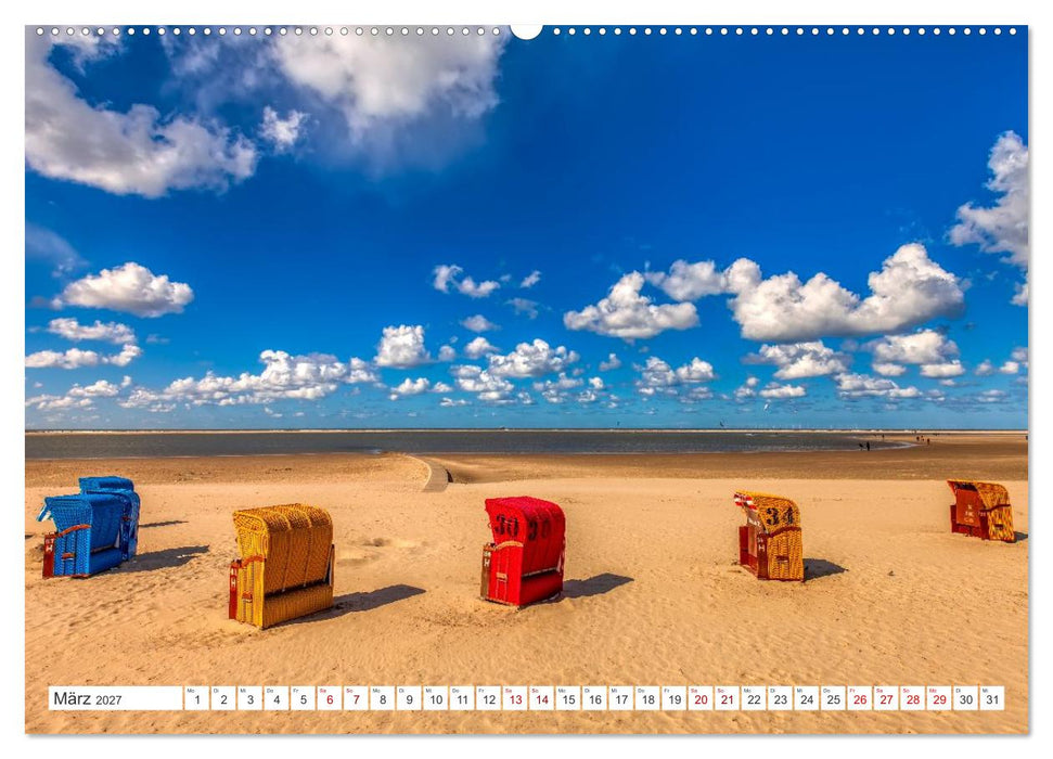 Strandkörbe – Licht. Stille. Nordsee Borkum 2027 (CALVENDO Premium Wandkalender 2027)
