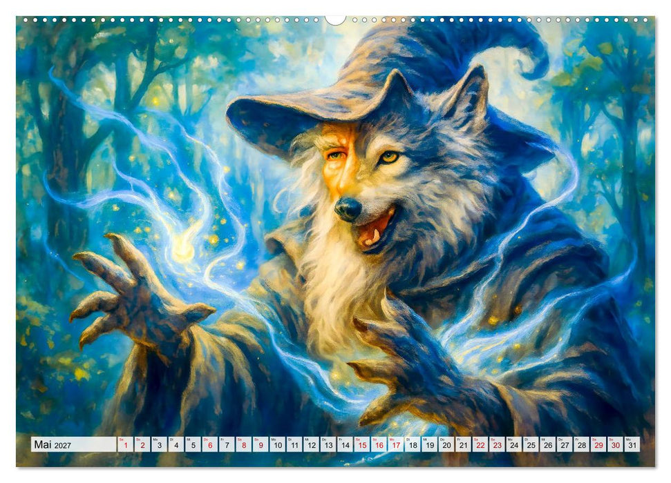 Magische Meister - Kalender über Zauberer und ihre Kräfte (CALVENDO Wandkalender 2027)