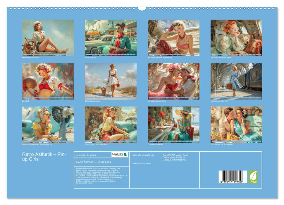 Retro Ästhetik – Pin-up Girls (CALVENDO Premium Wandkalender 2027)