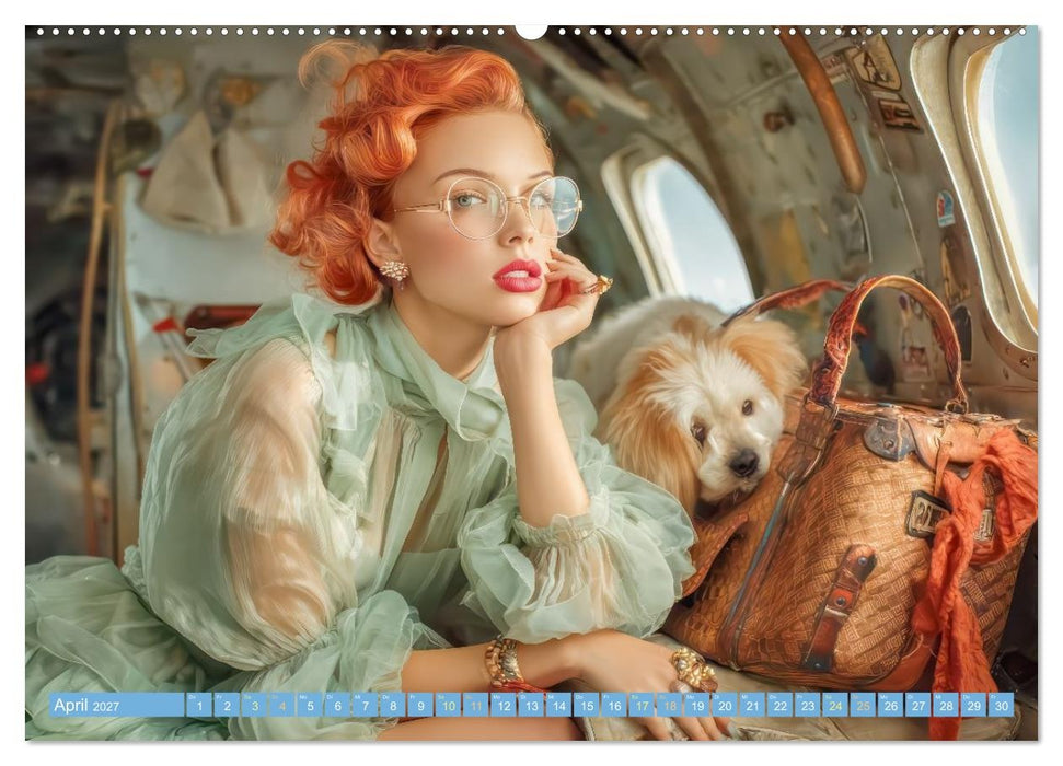 Retro Ästhetik – Pin-up Girls (CALVENDO Premium Wandkalender 2027)
