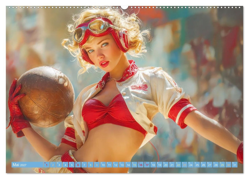 Retro Ästhetik – Pin-up Girls (CALVENDO Premium Wandkalender 2027)