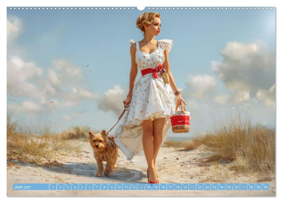 Retro Ästhetik – Pin-up Girls (CALVENDO Premium Wandkalender 2027)