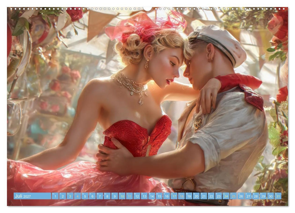 Retro Ästhetik – Pin-up Girls (CALVENDO Premium Wandkalender 2027)