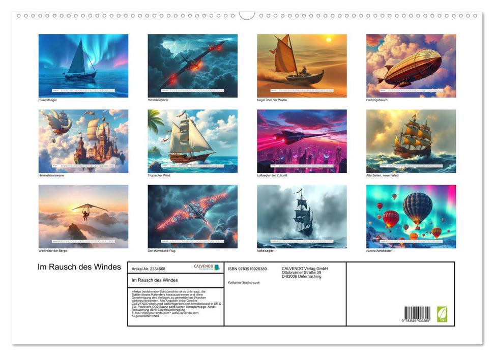 Im Rausch des Windes (CALVENDO Wandkalender 2027)