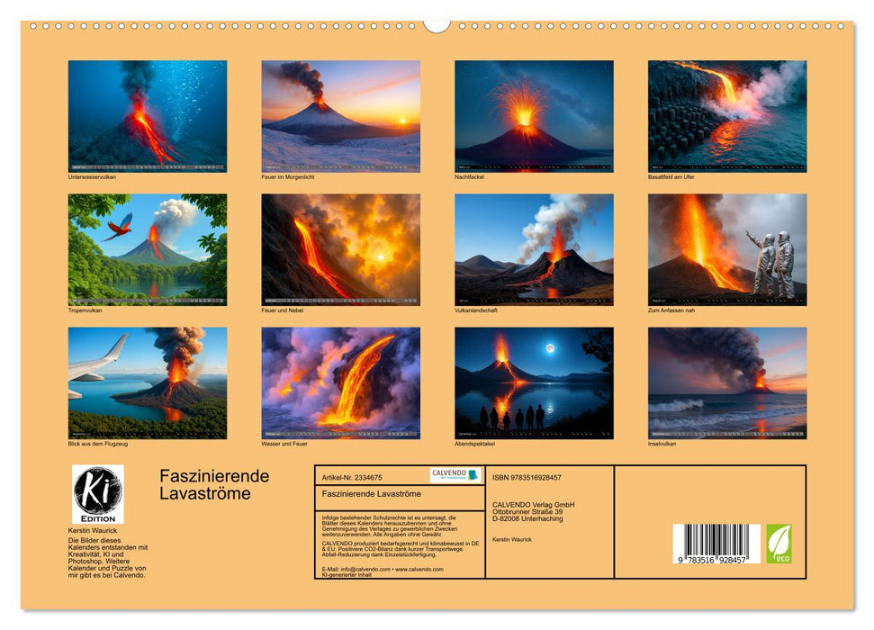 Faszinierende Lavaströme (CALVENDO Premium Wandkalender 2027)