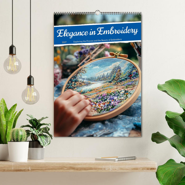 Elegance in Embroidery (CALVENDO Monthly Calendar 2027)