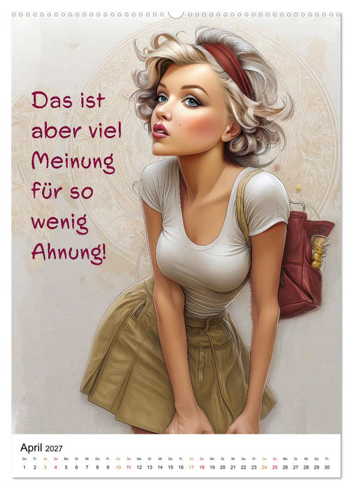 Blond mit Verstand (CALVENDO Wandkalender 2027)