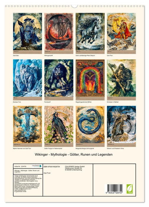 Wikinger - Mythologie - Götter, Runen und Legenden (CALVENDO Premium Wandkalender 2027)