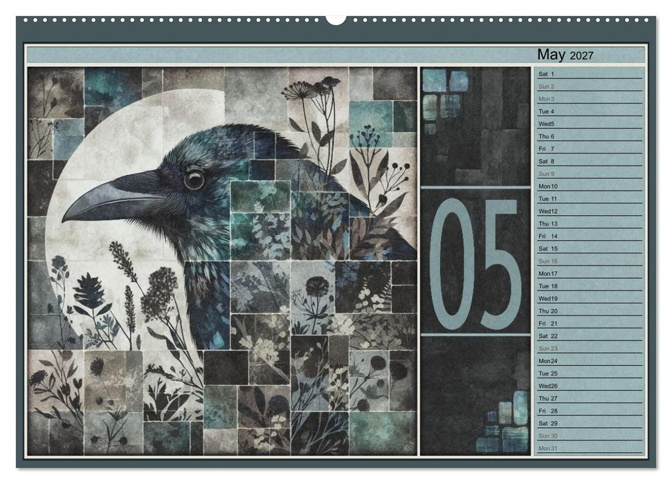 Crows. Shades of the Unseen. Art. (CALVENDO Premium-Calendar 2027)
