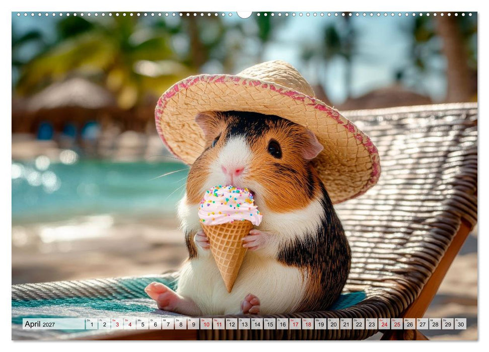 Meerschweinchen - Hauptsache Urlaub (CALVENDO Wandkalender 2027)