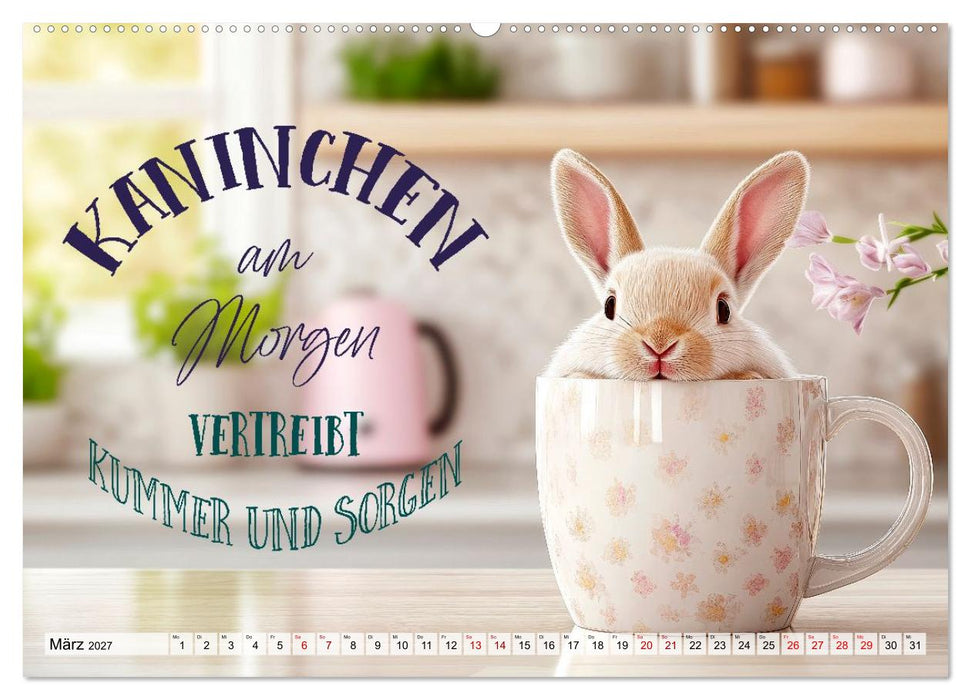 KANINCHEN Mit Humor durchs Jahr (CALVENDO Wandkalender 2027)