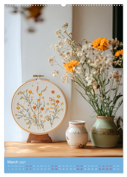 Elegance in Embroidery (CALVENDO Premium-Calendar 2027)